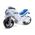 Мотоцикл велобег Полиция бело-синий с сигналом Orion Toys 501 